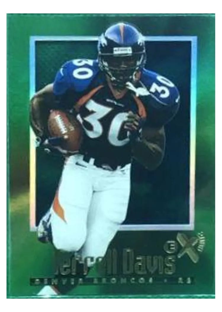 1997 Skybox E X2000 Terrell Davis #38 card