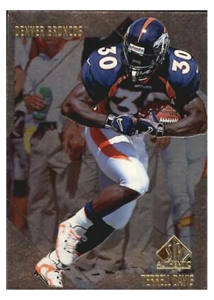 1997 SP Authentic Terrell Davis #77 card