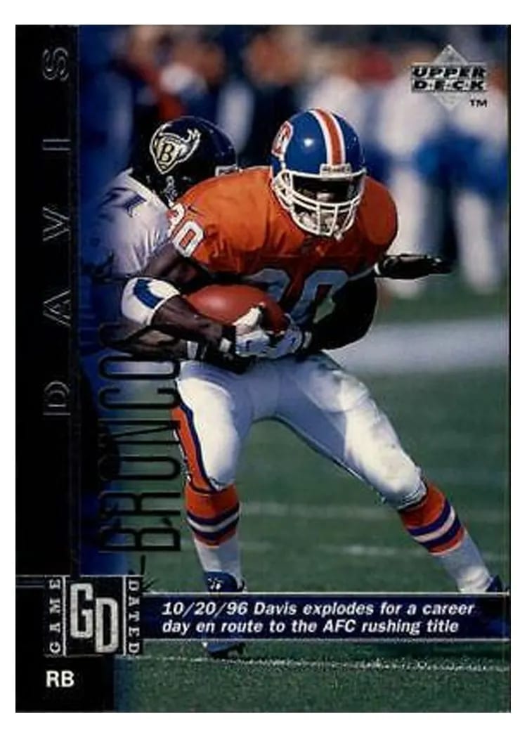 1997 Upper Deck Terrell Davis #82 card
