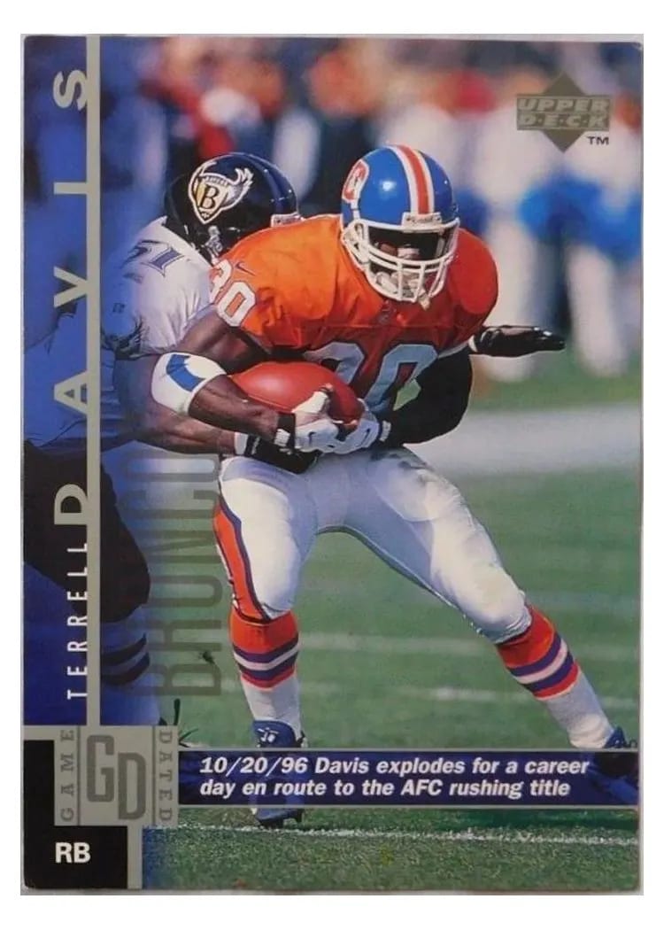1997 Upper Deck Terrell Davis #82 card