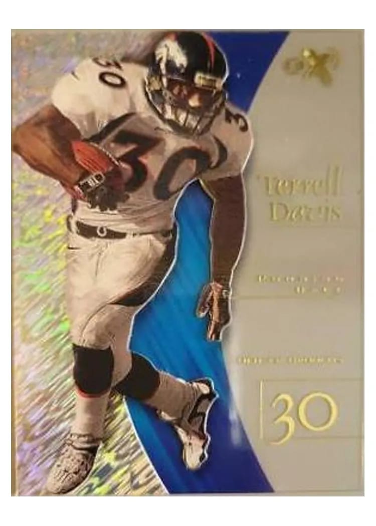 1998 Skybox E X2001 Terrell Davis #13 card