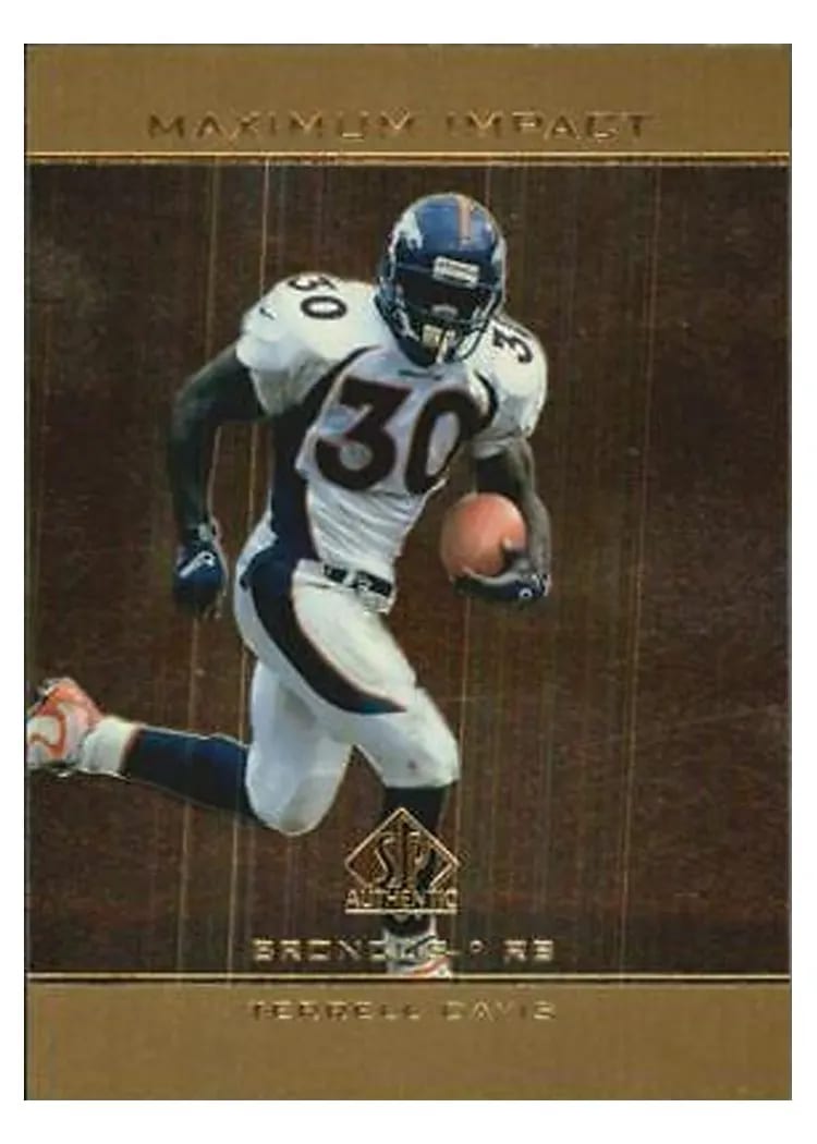 1998 SP Authentic Maximum Impact Terrell Davis #SE30 card