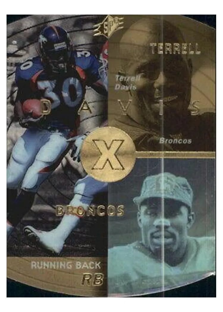 1998 SPx Terrell Davis Gold #15 card