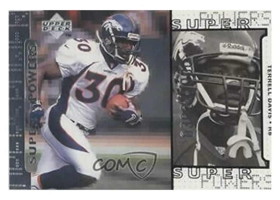 1998 Upper Deck Super Powers Terrell Davis #S30 card