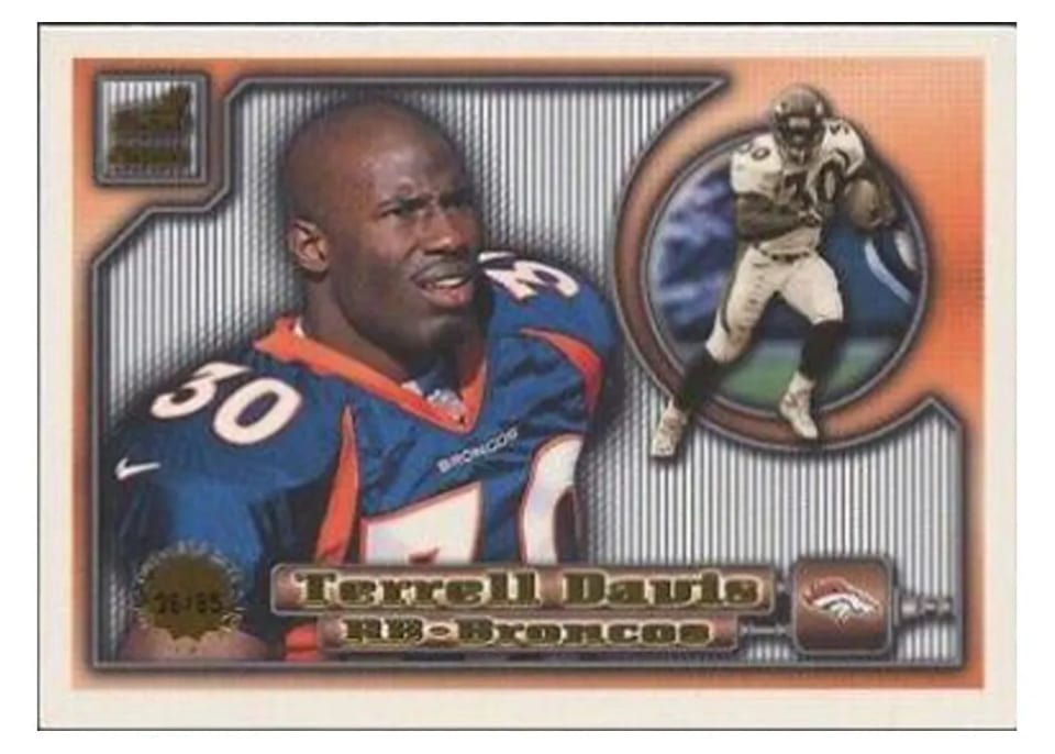 2000 Pacific Aurora Terrell Davis #42 card