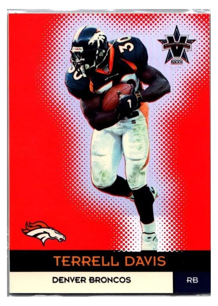 2000 Pacific Vanguard Terrell Davis Purple #15 card