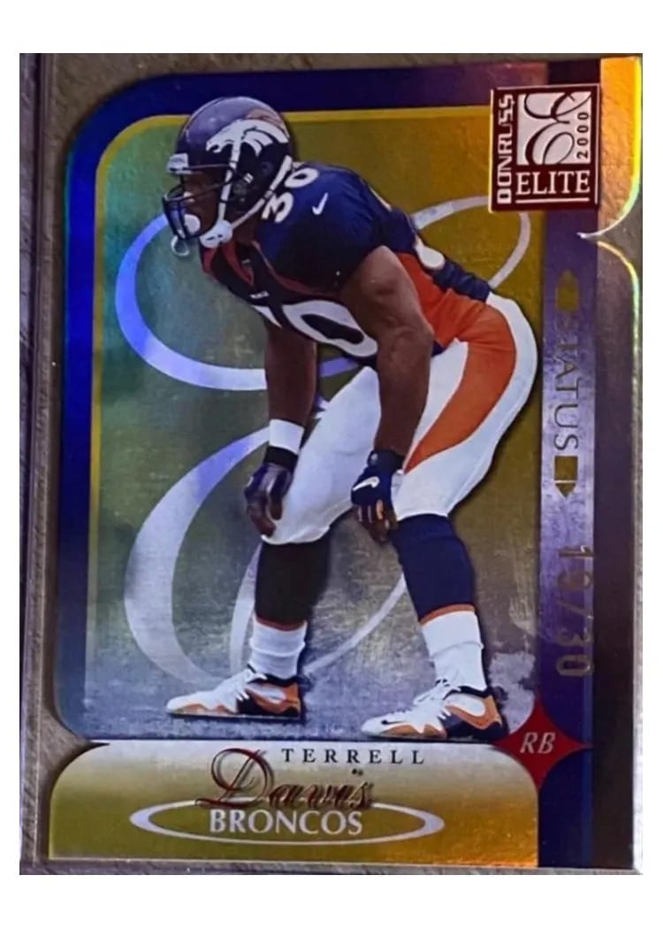 2000 Panini Donruss Elite Terrell Davis Status #39 card