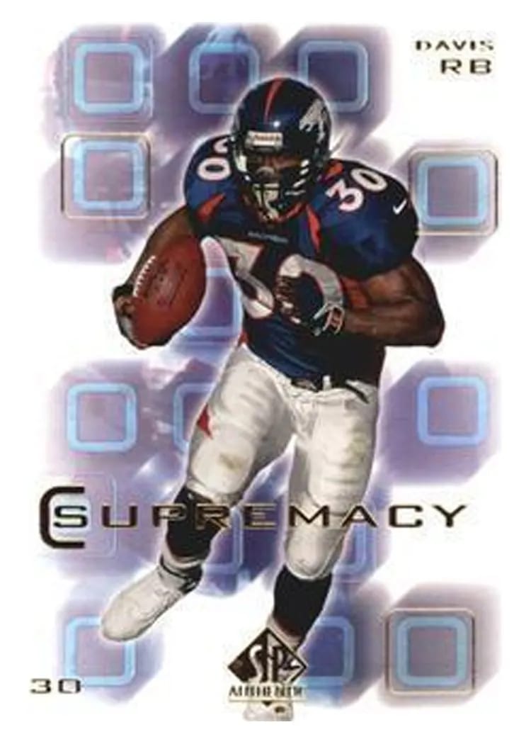 2000 SP Authentic Supremacy Terrell Davis #S2 card