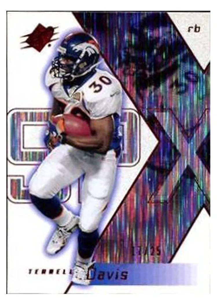 2000 Spx Terrell Davis Spectrum #25 card