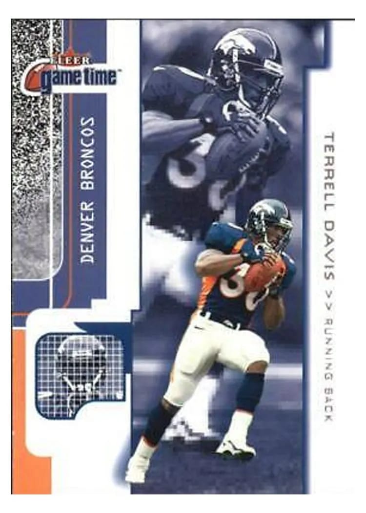 2001 Fleer Game Time Terrell Davis #6 card