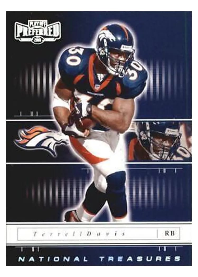 2001 Playoff Preferred Terrell Davis #13 card