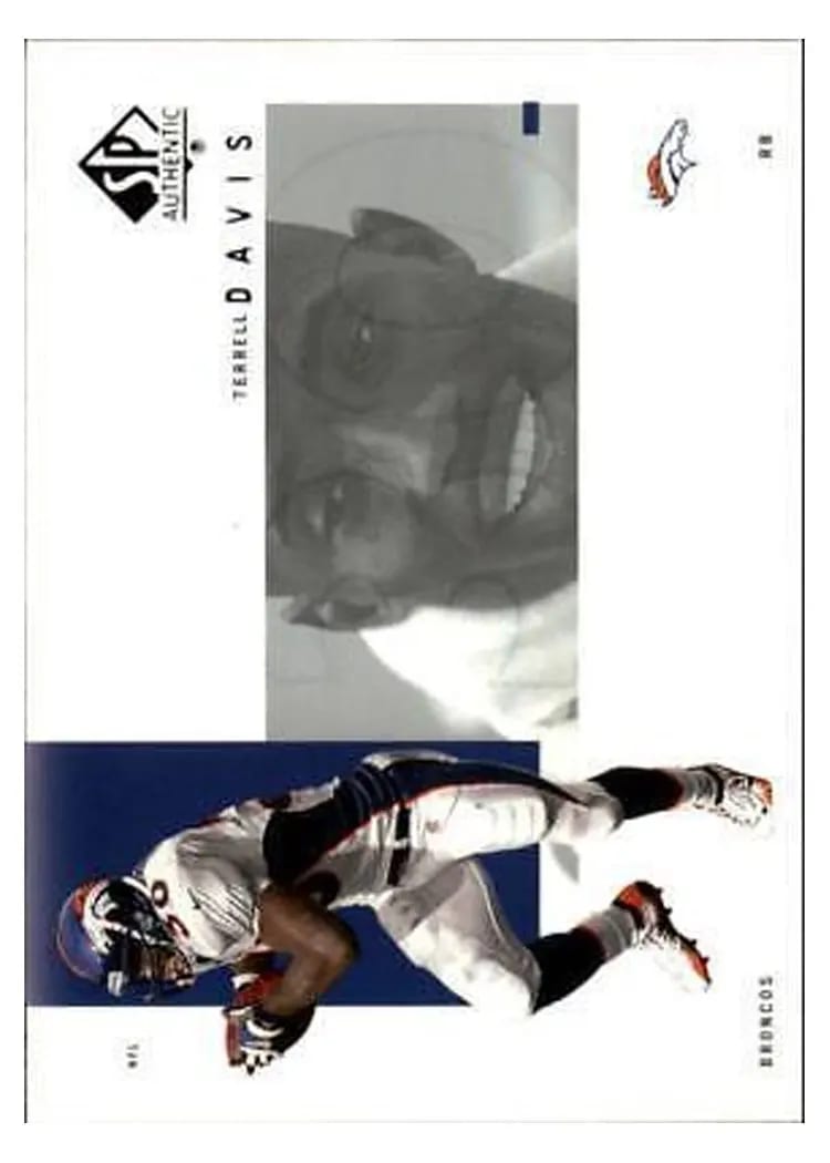 2001 SP Authentic Terrell Davis #28 card