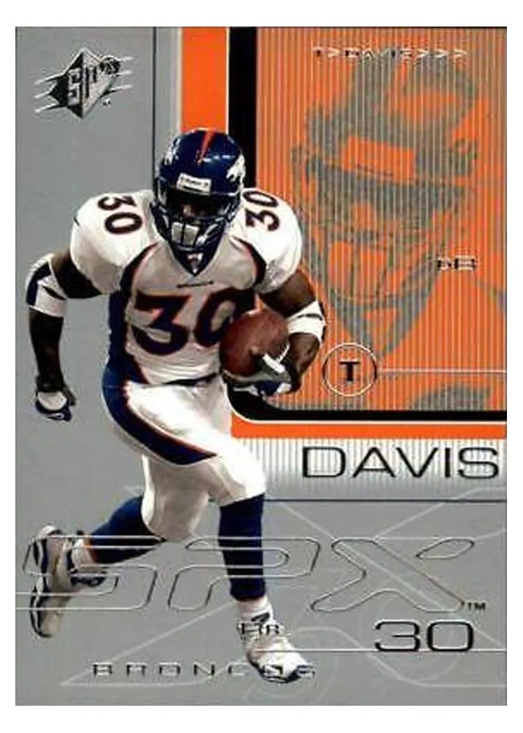 2001 Spx Terrell Davis #27 card
