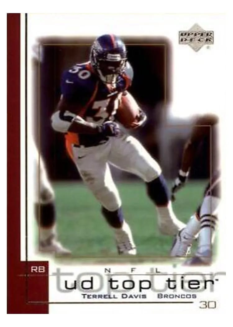 2001 Upper Deck Top Tier Terrell Davis #52 card