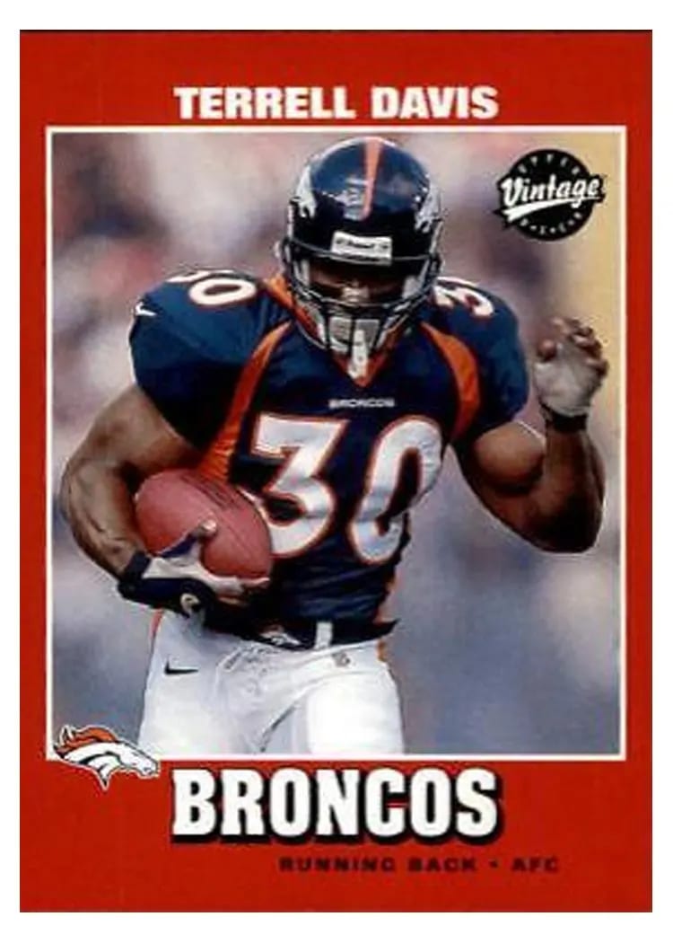 2001 Upper Deck Vintage Terrell Davis #52 card