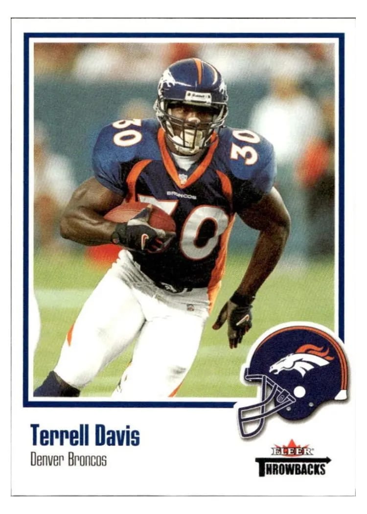 2002 Fleer Throwbacks Terrell Davis #90 card
