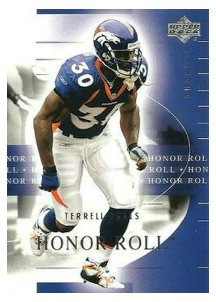 2002 Upper Deck Honor Roll Terrell Davis #18 card