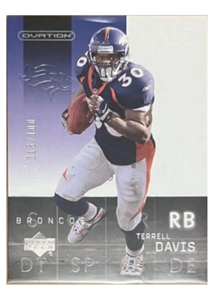 2002 Upper Deck Ovation Terrell Davis Silver #27 card