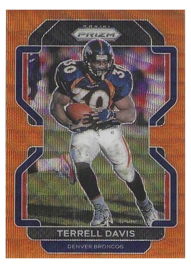2021 Panini Prizm Base Set Terrell Davis #206 card