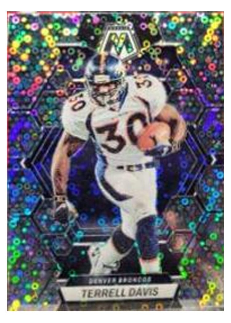 2023 Panini Mosaic Base Set Terrell Davis No Huddle Silver #73 card