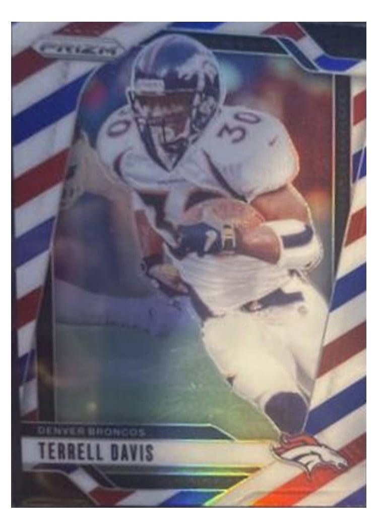 2024 Panini Prizm Base Set Terrell Davis Red White Blue #91 card