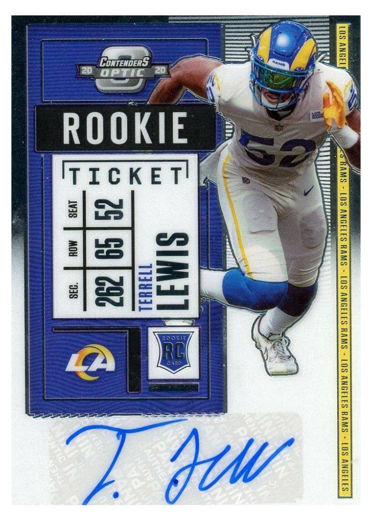 2020 Panini Contenders Optic Base Set Terrell Lewis #166 card