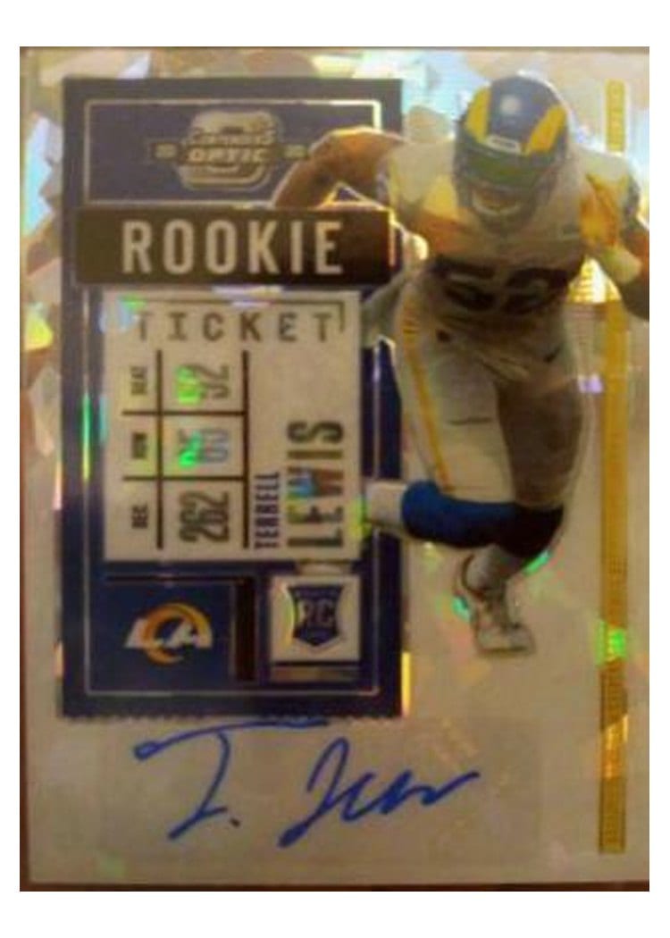 2020 Panini Contenders Optic Base Set Terrell Lewis #166 card