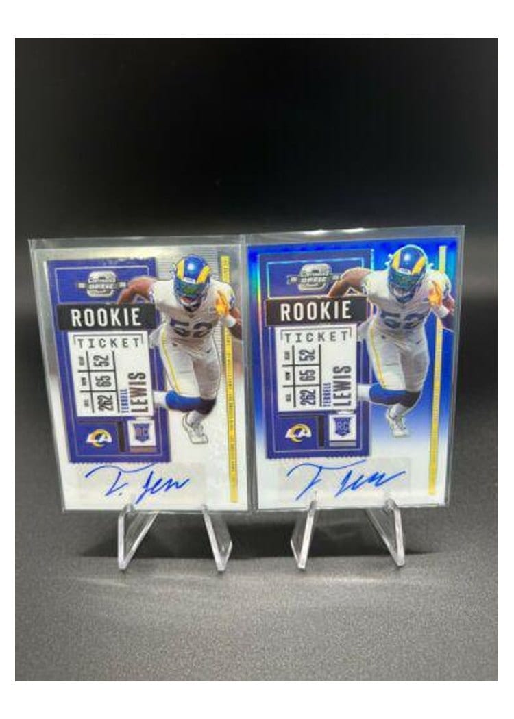 2020 Panini Contenders Optic Base Set Terrell Lewis Autograph Silver #166 card