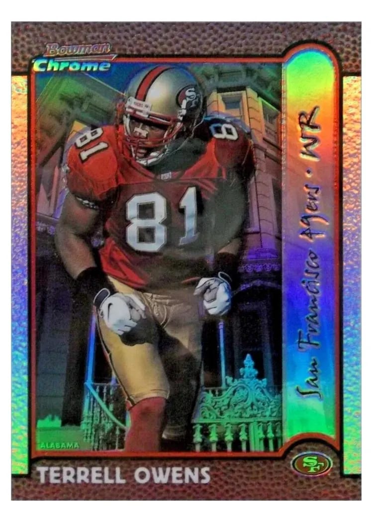 1999 Bowman Chrome Terrell Owens Interstate Refractor #87 card