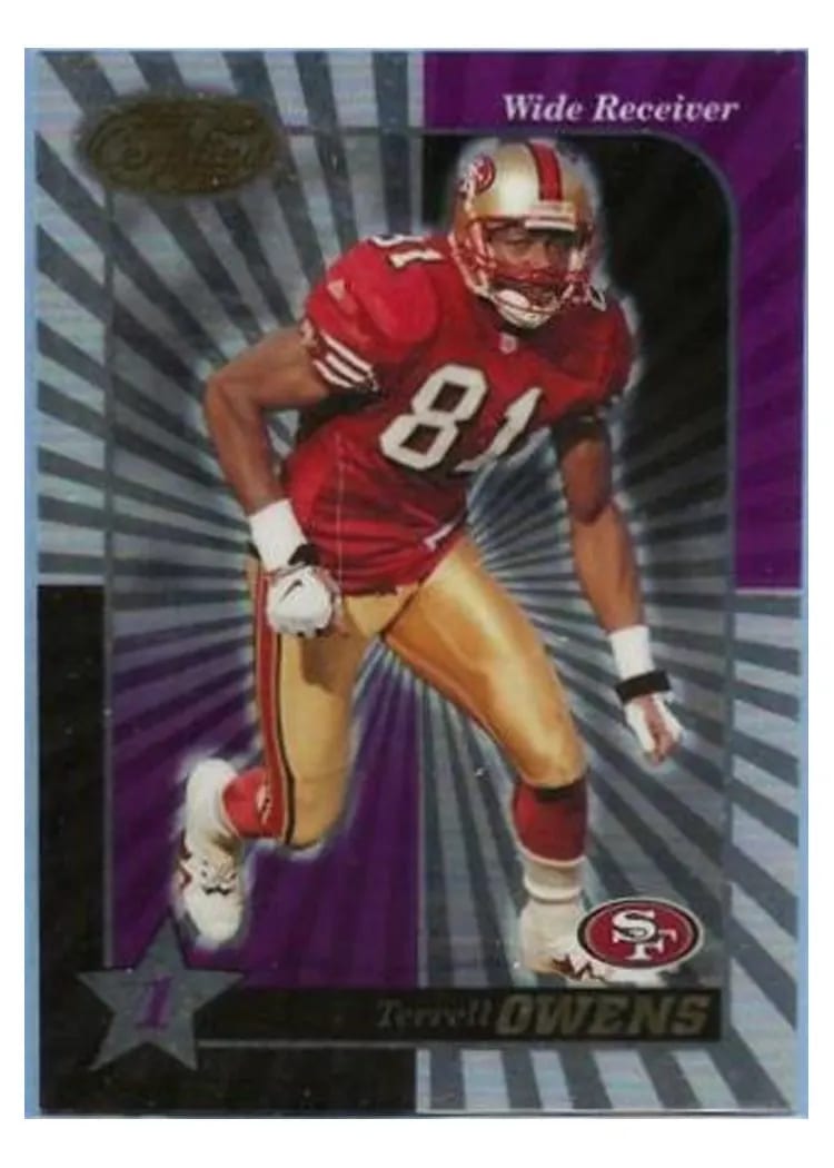 2000 Leaf Certified Terrell Owens #80 card