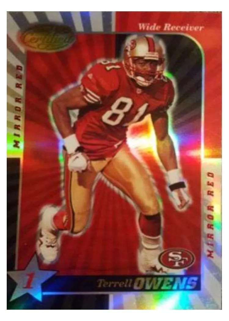 2000 Leaf Certified Terrell Owens #80 card