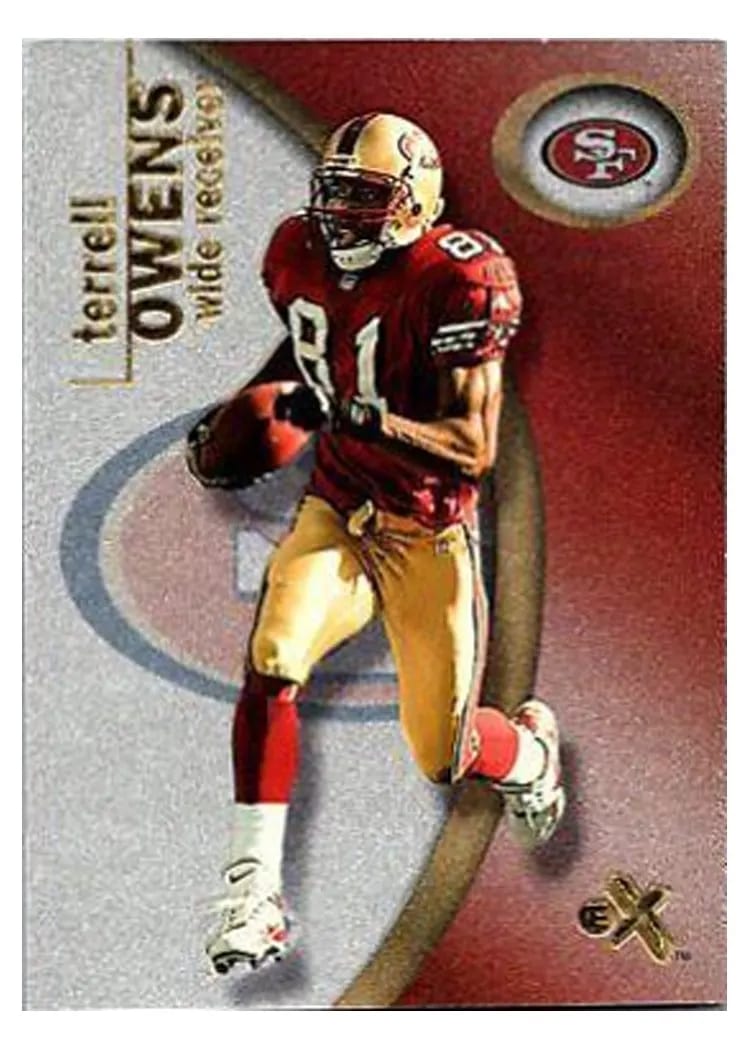 2001 Fleer E X Terrell Owens #55 card