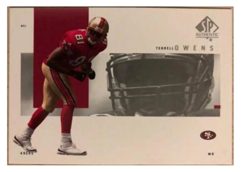 2001 SP Authentic Terrell Owens #79 card