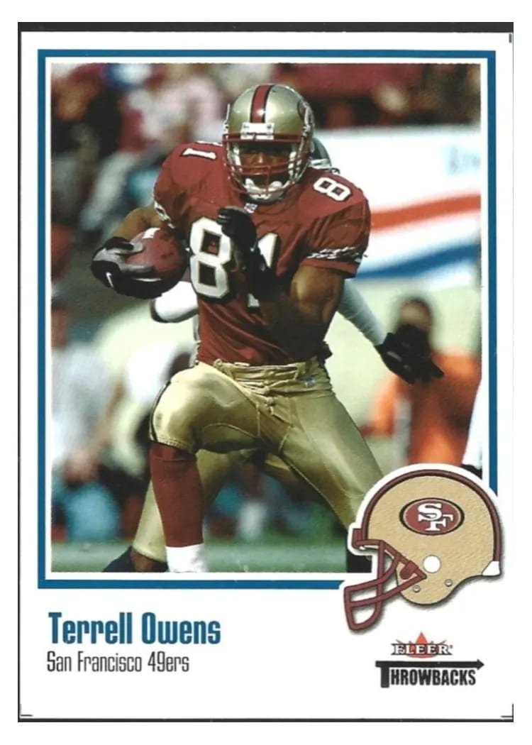 2002 Fleer Throwbacks Terrell Owens #62 card