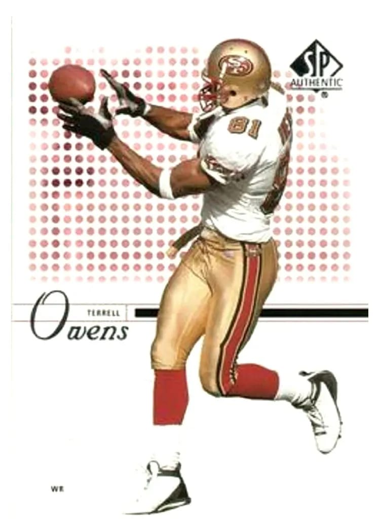 2002 SP Authentic Terrell Owens #34 card