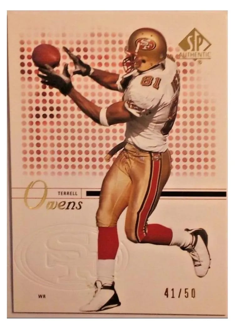 2002 SP Authentic Terrell Owens #34 card