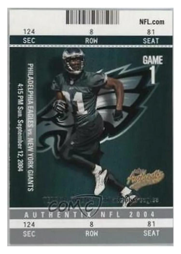 2004 Fleer Authentix Terrell Owens #16 card