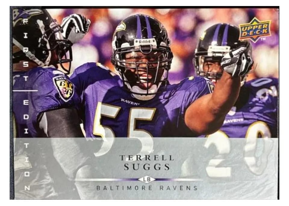 2008 Upper Deck First Edition Terrell Suggs #15 card