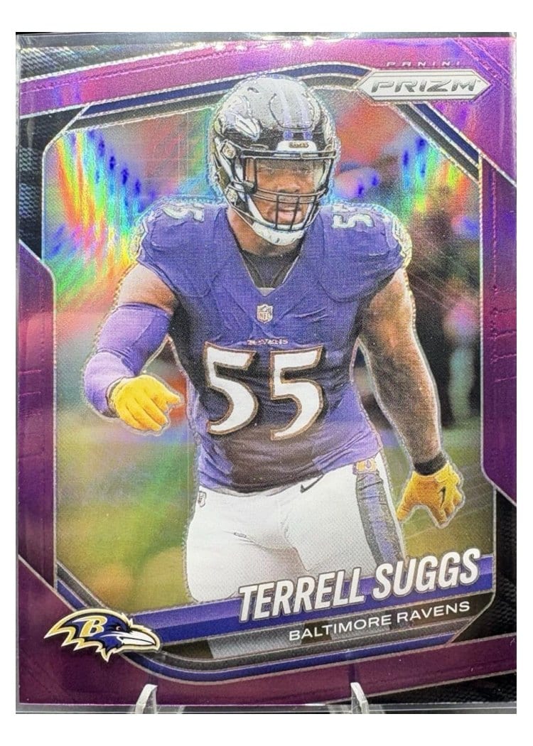 2025 Panini Prizm Base Set Terrell Suggs Purple #93 card