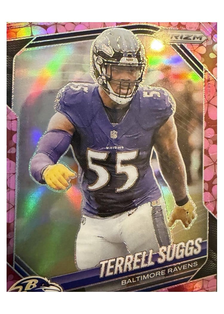 2025 Panini Prizm Base Set Terrell Suggs Plum Blossom #93 card