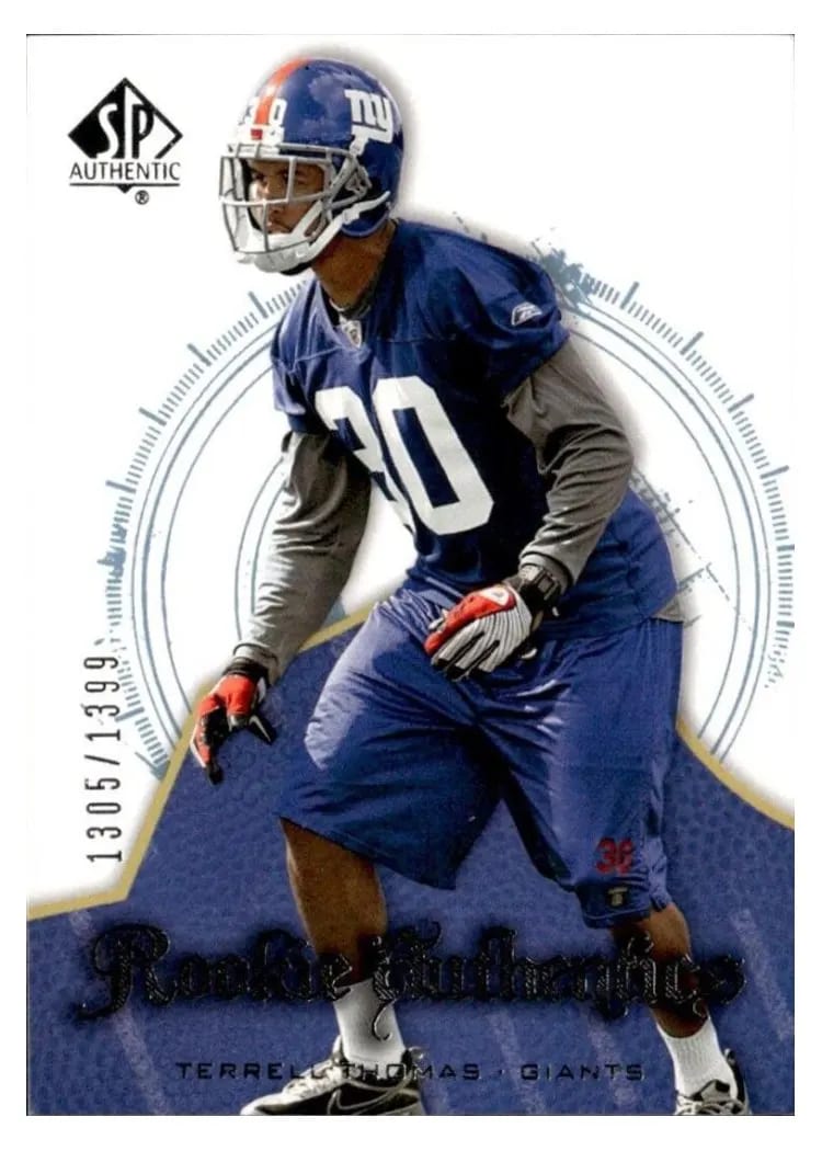 2008 SP Authentic Terrell Thomas #149 card