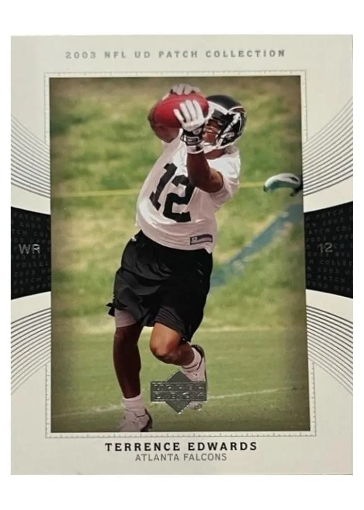 2003 Upper Deck Patch Collection Terrence Edwards #105 card