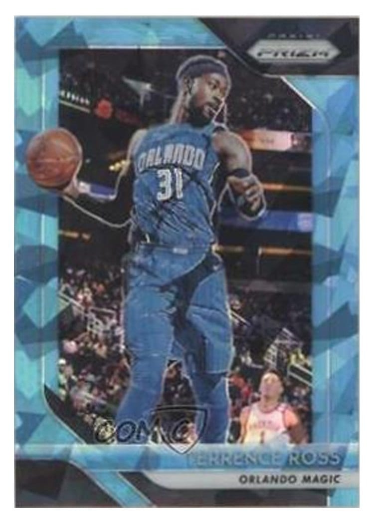 2018-19 Panini Prizm Base Set Terrence Ross Blue Ice Prizm #149 card