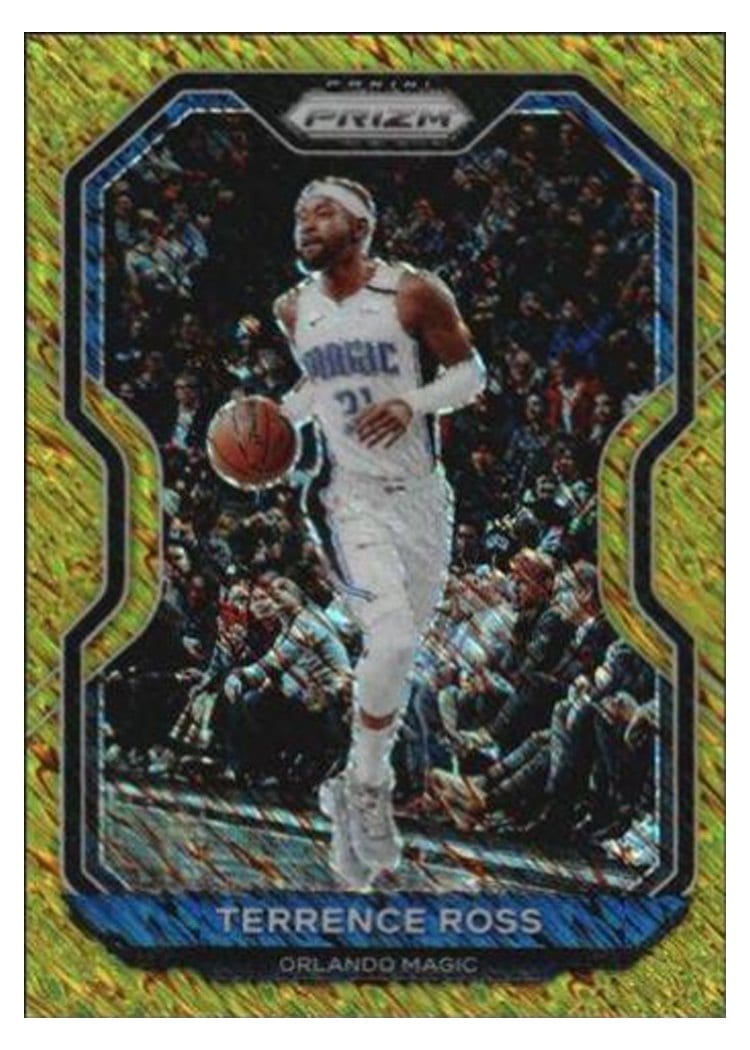 2020-21 Panini Prizm Base Set Terrence Ross Gold Shimmer Prizm #33 card