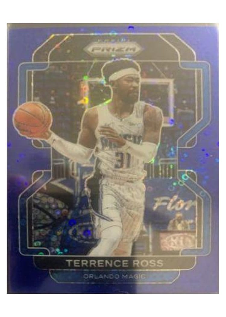 2021-22 Panini Prizm Base Set Terrence Ross Fast Break Blue Prizm #189 card