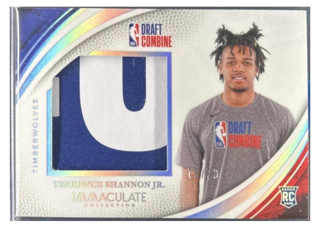 2024-25 Panini Immaculate Collection Draft Combine Memorabilia Set Terrence Shannon Jr. #9 card