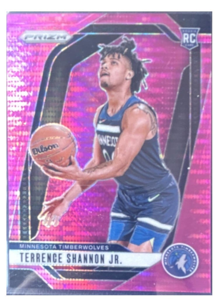 2024-25 Panini Prizm Base Set Terrence Shannon Jr. Pink Pulsar #224 card