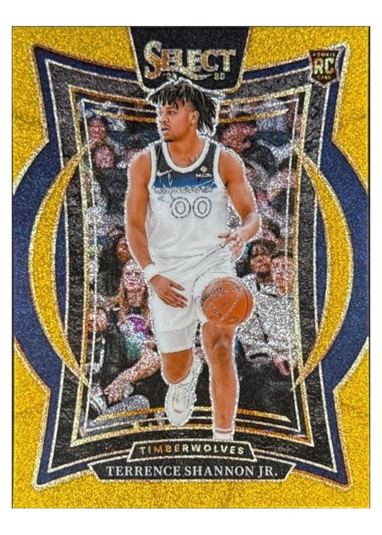2024-25 Panini Select Base Set Terrence Shannon Jr. Gold Glitter Prizm #78 card