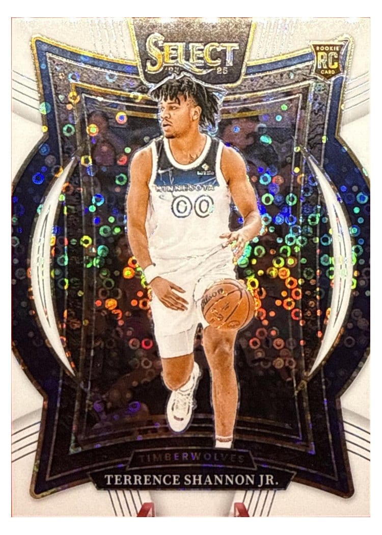 2024-25 Panini Select Base Set Terrence Shannon Jr. White Disco Prizm #78 card