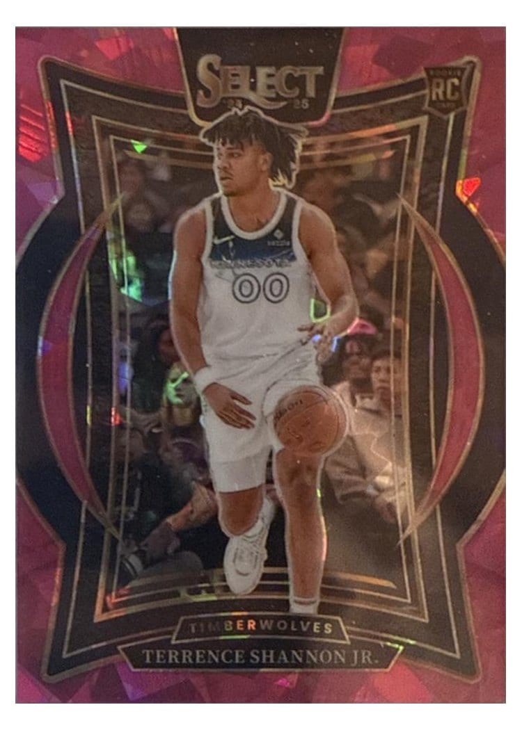 2024-25 Panini Select Base Set Terrence Shannon Jr. Pink Cracked Ice Prizm #78 card